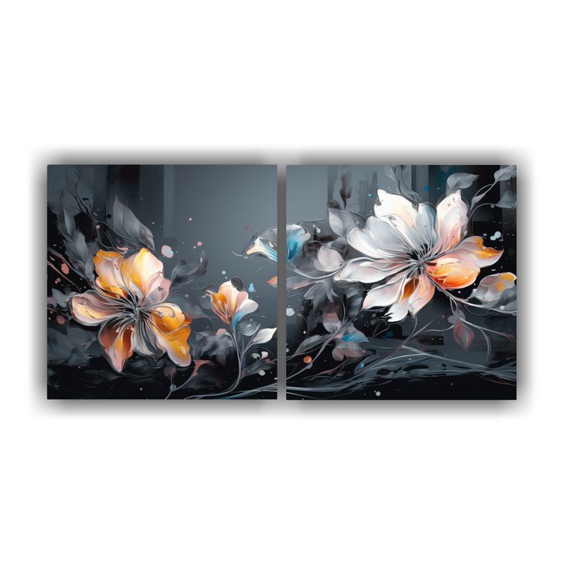 GENERICO - Artes De Pared Modernos En Estilo Medio Brocha Neonoir 160x80cm