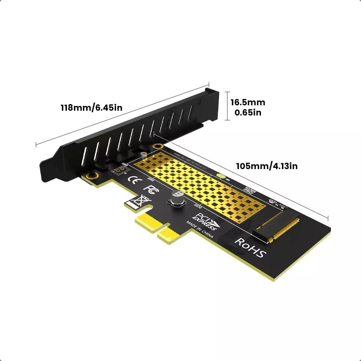 GENERICO - Tarjeta Adaptador Expansión M.2 Nvme A Pci-e 4 X1 16gbps Ssd