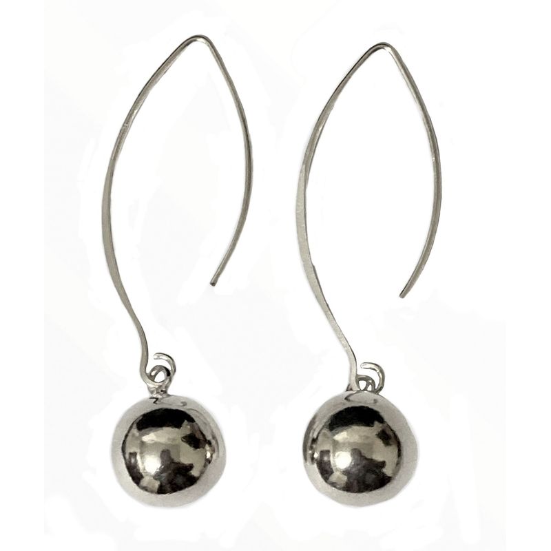TAETHAI - Aros de plata 925 sin piedras colgantes