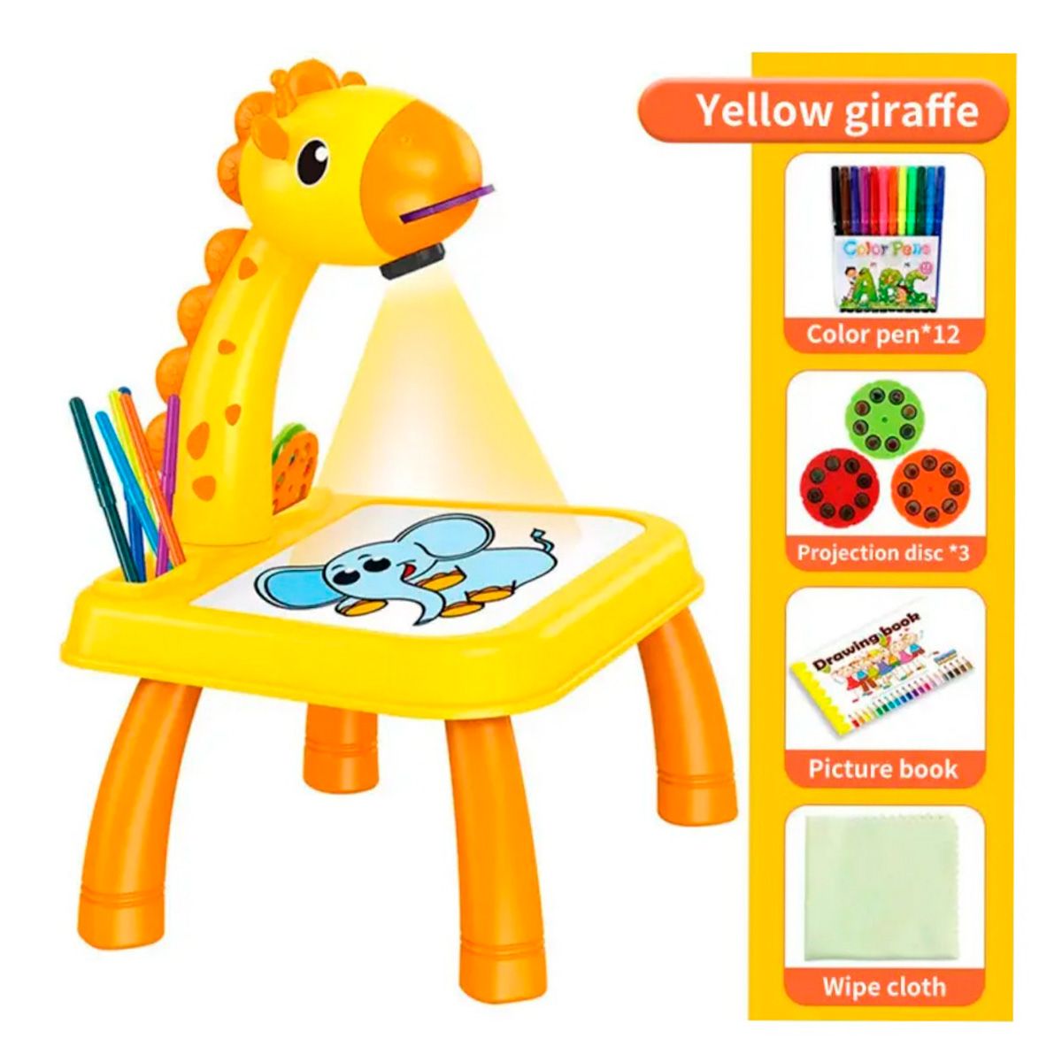 GENERICO - Mesa Proyector Dibujo Musical Niños Arte Manualidades