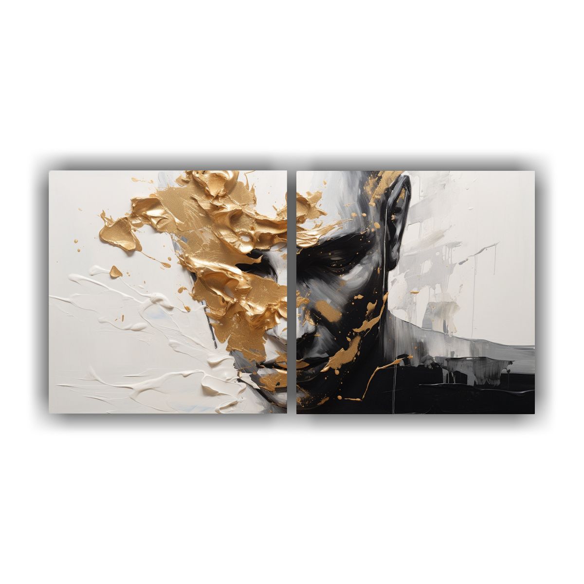 GENERICO - Pinturas Decorativas De Interiores Con Contornos Faciales Y  160x80cm