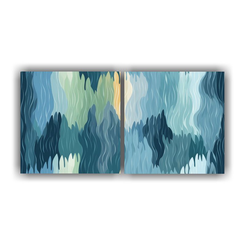 GENERICO - Pinturas Decorativas De Patrón De Cascada Calmante Intensa  160x80cm