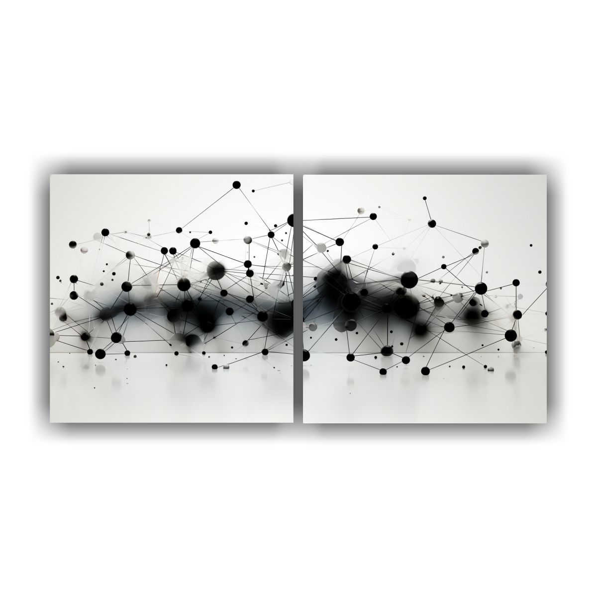 GENERICO - Cuadro Vintage Escenario Interlocking Motif Decorativo Centr 160x80cm