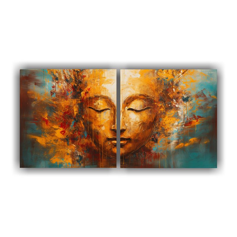 GENERICO - Cuadro Abstracto De Alta Calidad Del Rostro De Buda, Estilo  160x80cm