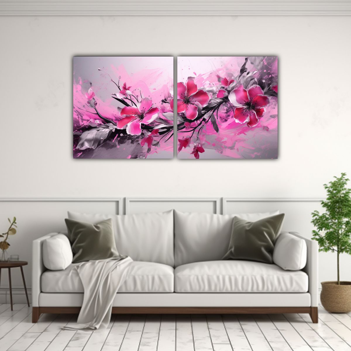 GENERICO - Cuadros Acuarela Con Atmósfera Neonoir Mágica En Estilo De 160x80cm