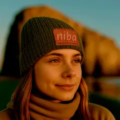NIBA - Gorro Lana Melado Verde