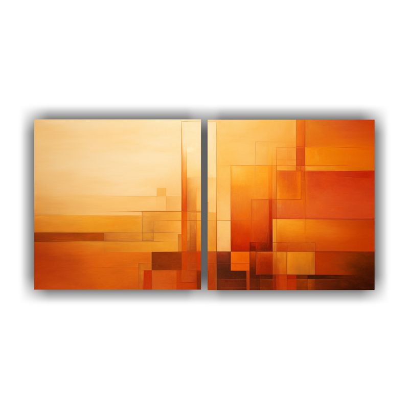 GENERICO - Pinturas Decorativas Modernas En Abstracción Geométrica To 160x80cm