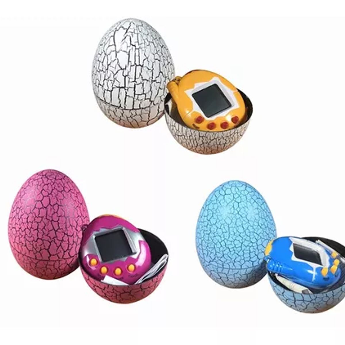 EDWINAYY - Tamagotchi Mascota Virtual Llavero 168 En 1/huevo Sorpresa