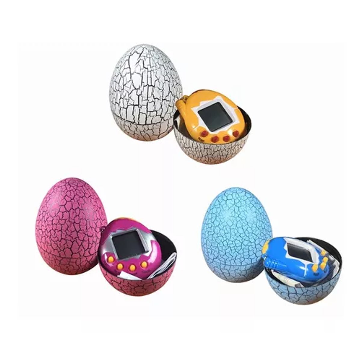 EDWINAYY - Tamagotchi Mascota Virtual Llavero 168 En 1/huevo Sorpresa