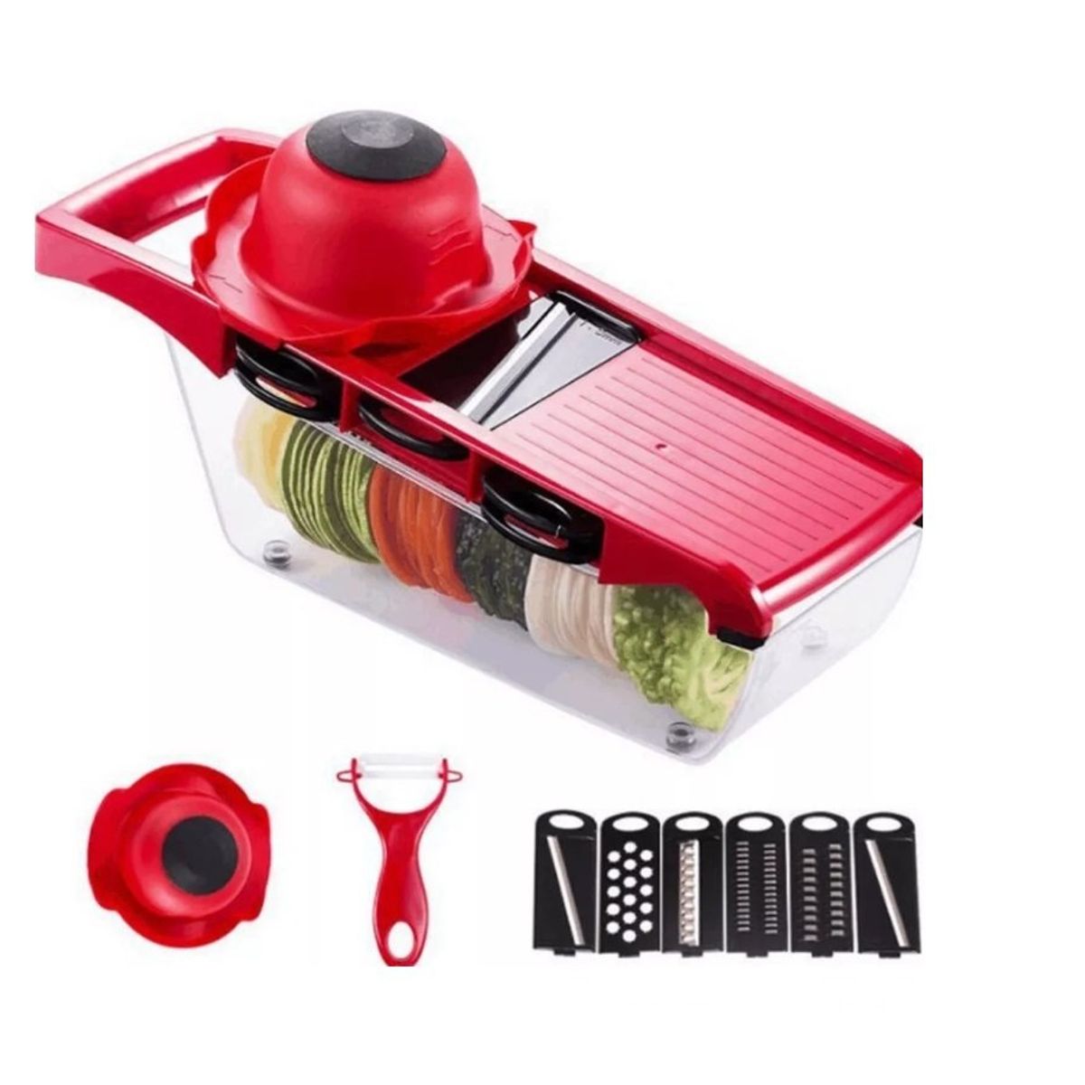 GENERICO - Mandolina Verduras Y Vegetales Picador Cortador Rallador Red