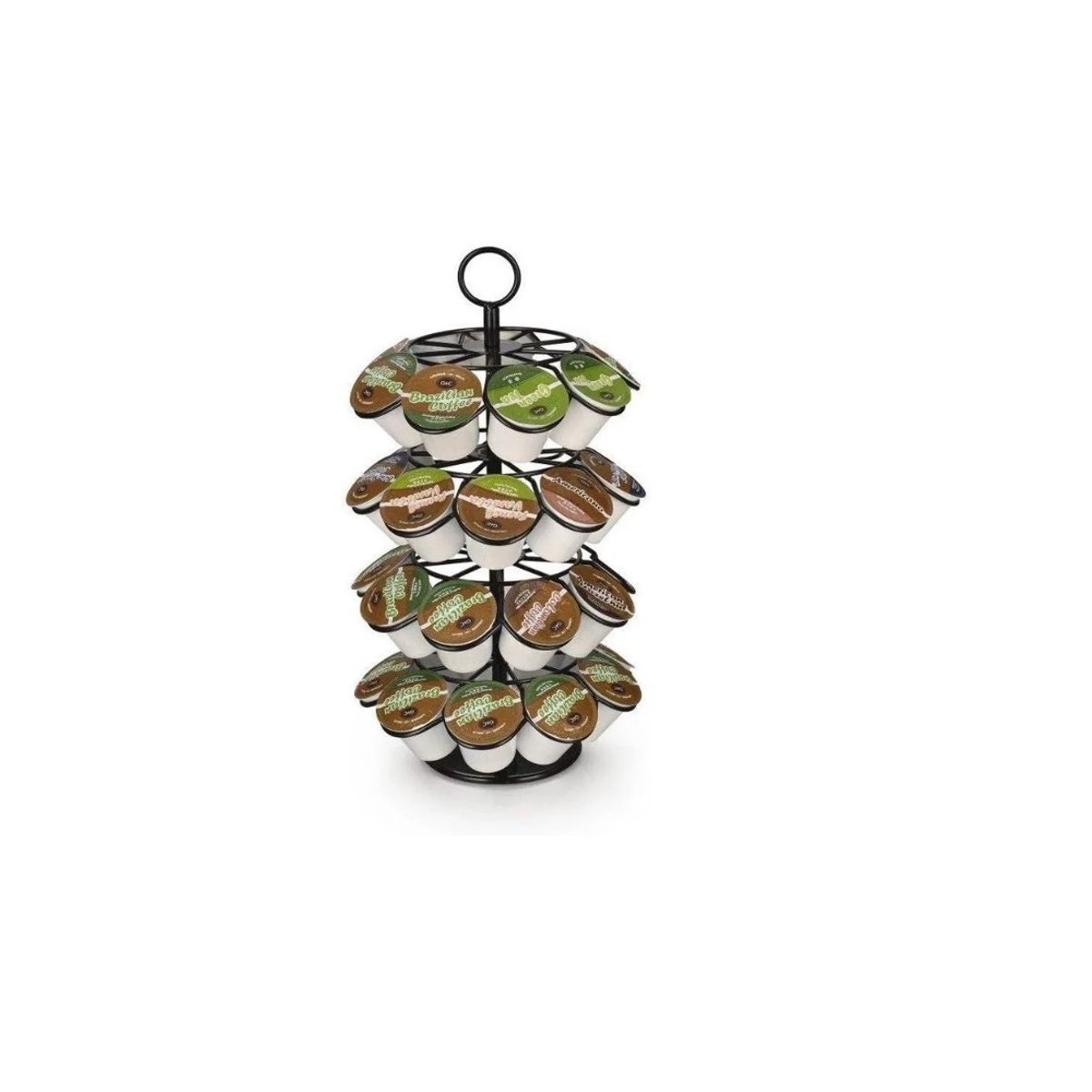 GENERICO - Porta Capsulas Para Maquinas Cafe Giratorio 360º Black