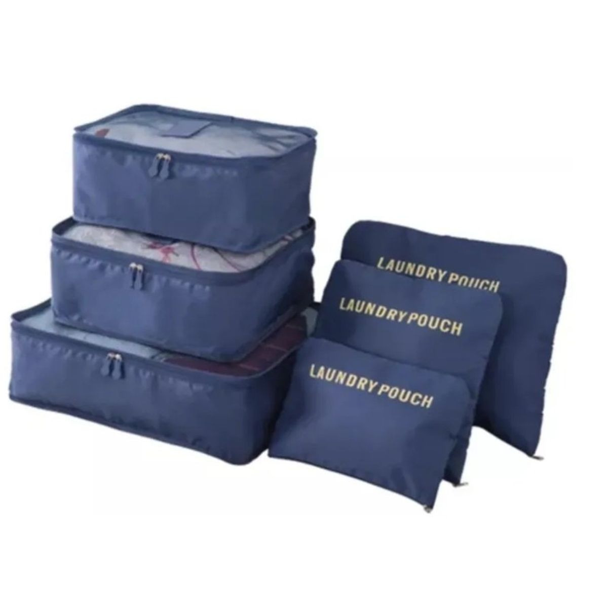 GENERICO - Pack 6 Bolsos Organizadores De Equipaje De Viaje Bolsa Ropa Interior