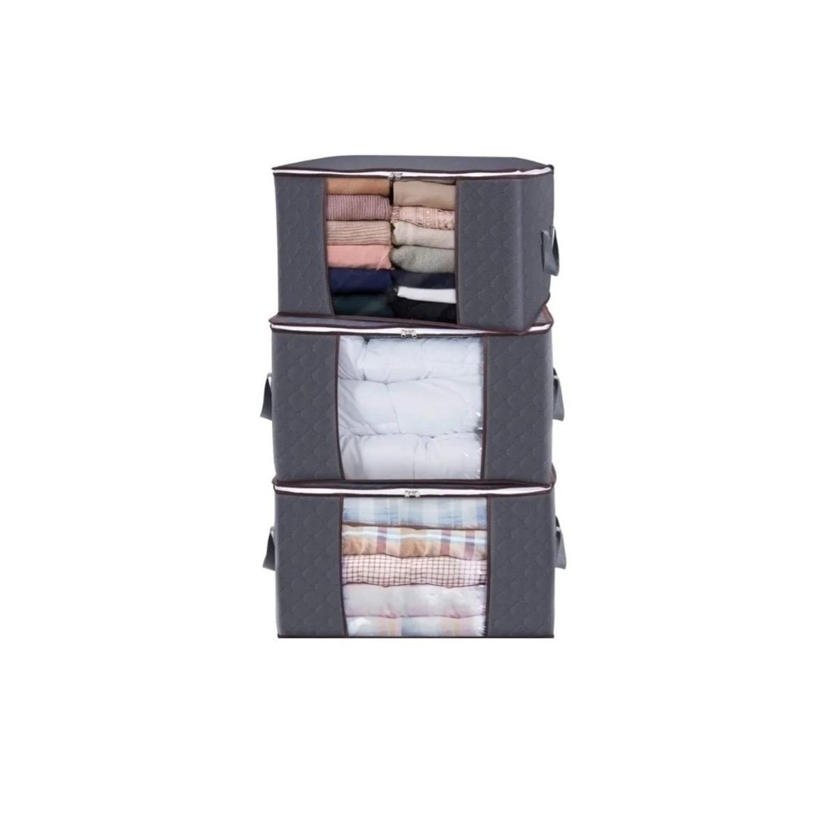 GENERICO - Pack 3 Unidades Organizador De Bolsas De Almacenamiento De Ropa
