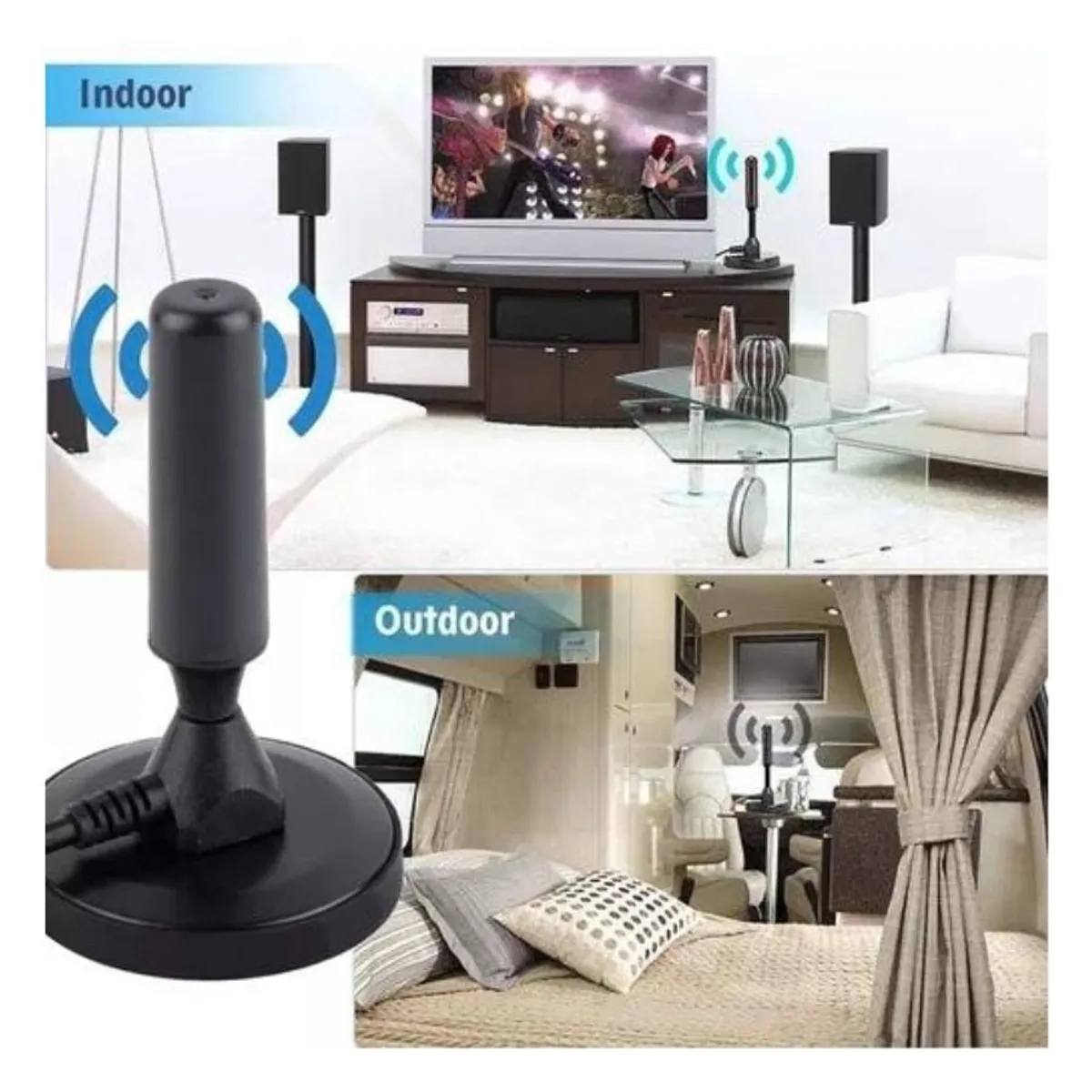 GENERICO - Antena De Tv Hd Digital Coaxial