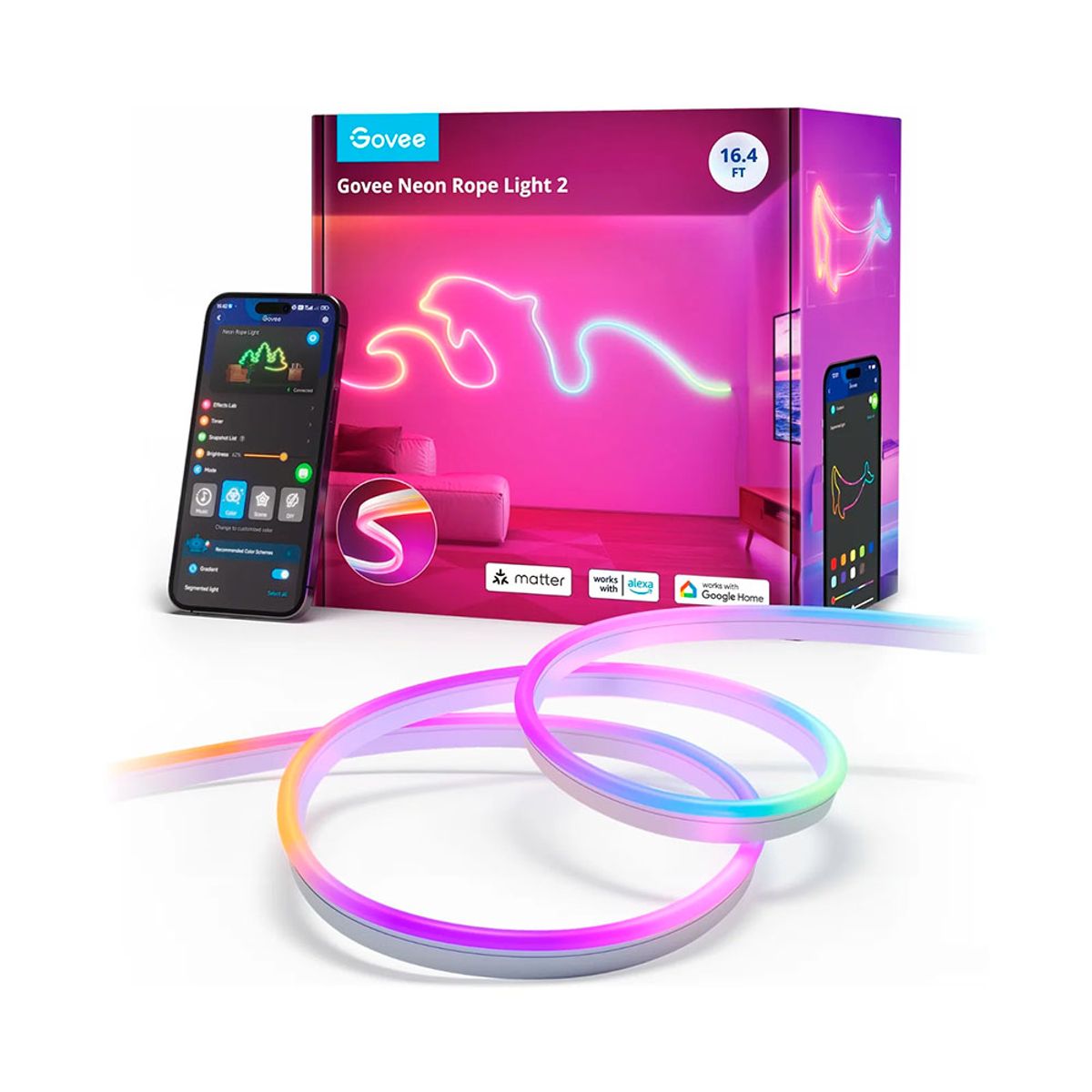 GOVEE - Tira de Neón v2 de 5 MTS WiFi Govee