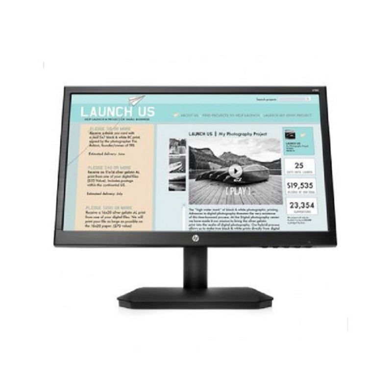 HP - Monitor HP V190 18.5" (1366x768) VGA 60 Hz Plano Negro (Reacond.)