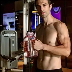 MUNDO MAGIA - Botella De Agua Deportiva Sport Galon Motivacional 2200ml