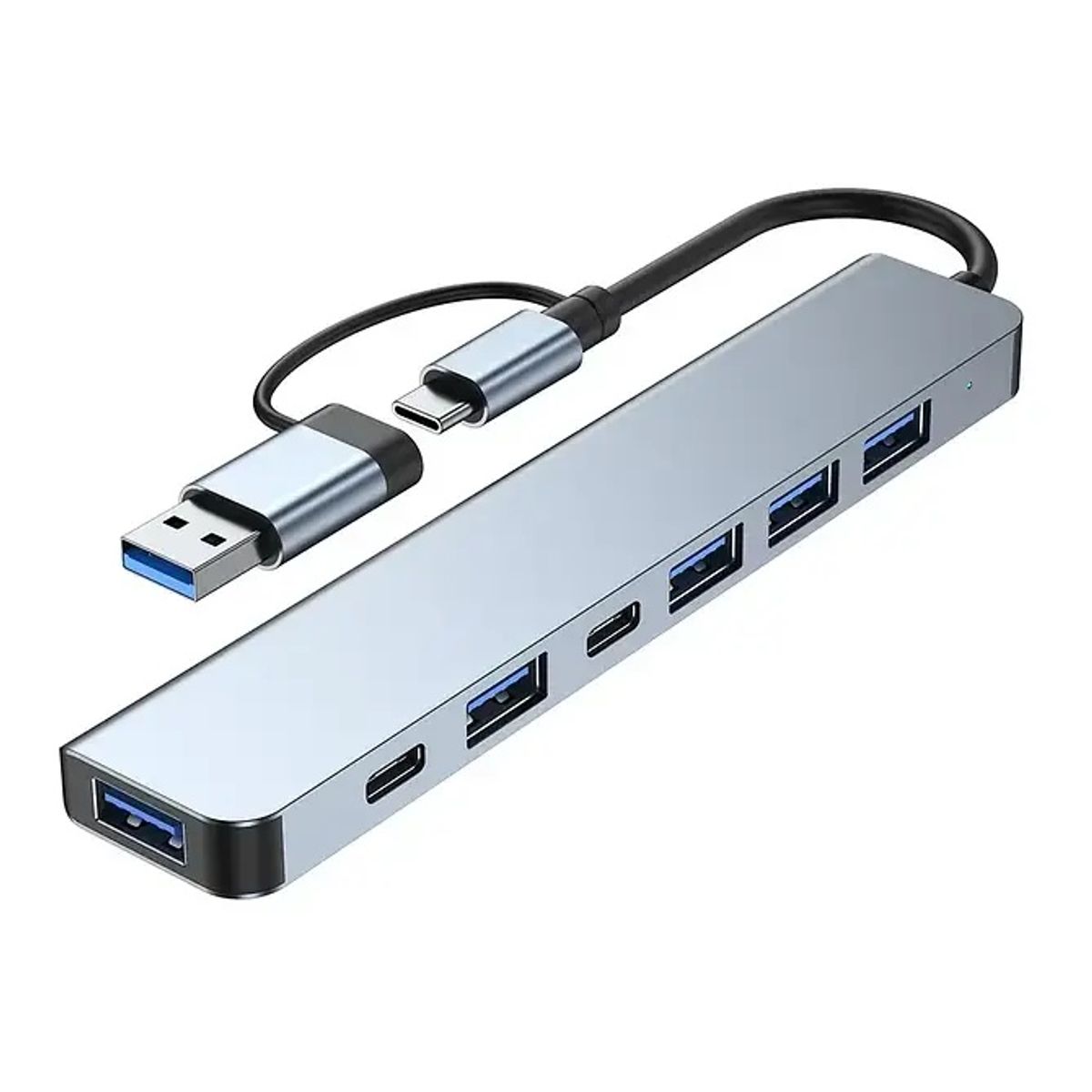 ATURE - Hub 7 En 1 Adaptador Usb C Puertos Usb3.0/5w Pd/usb-c Mac Pc