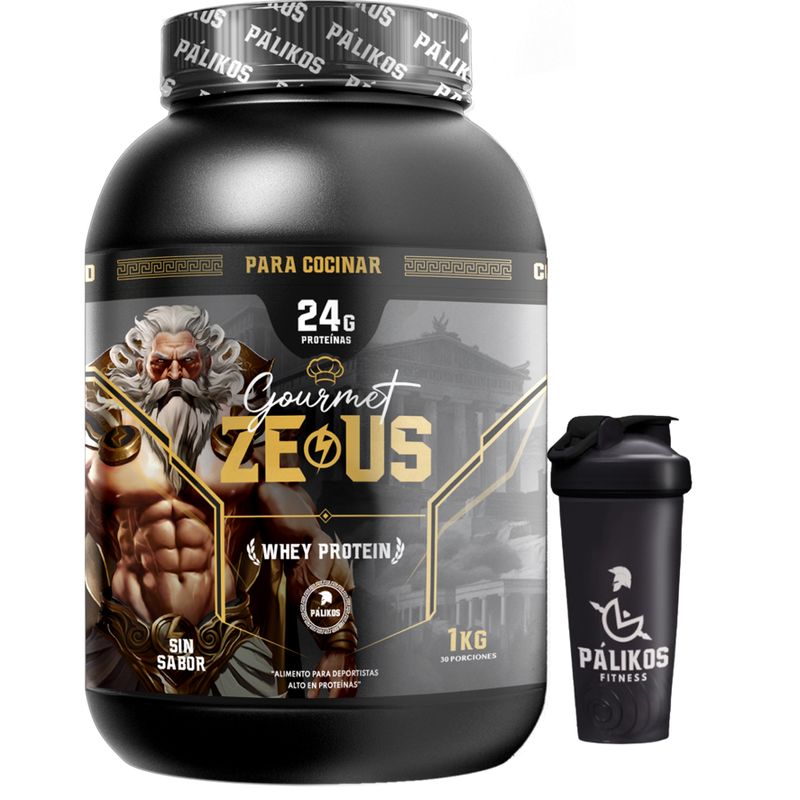 PALIKOS FITNESS - Proteína para cocinar 100% whey protein Sin sabor + Shaker Palikos