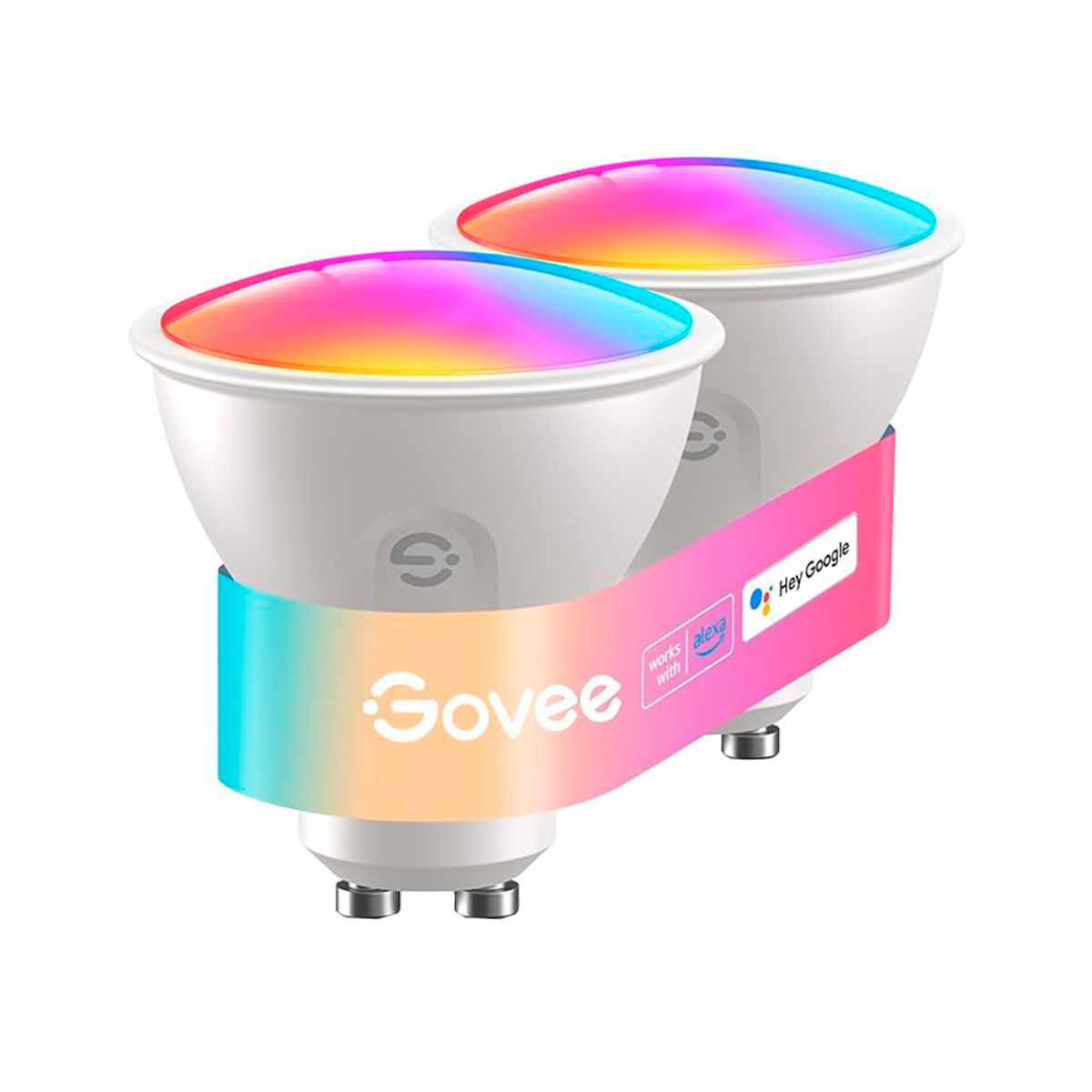 GOVEE - Set de 2x Ampolletas Govee WiFi Smart GU10 RGBWW