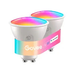 GOVEE - Set de 2x Ampolletas WiFi Smart GU10 RGBWW