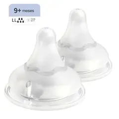 PIGEON - Tetina Boca Ancha SofTouch LL 9 meses+, 2 Unidades