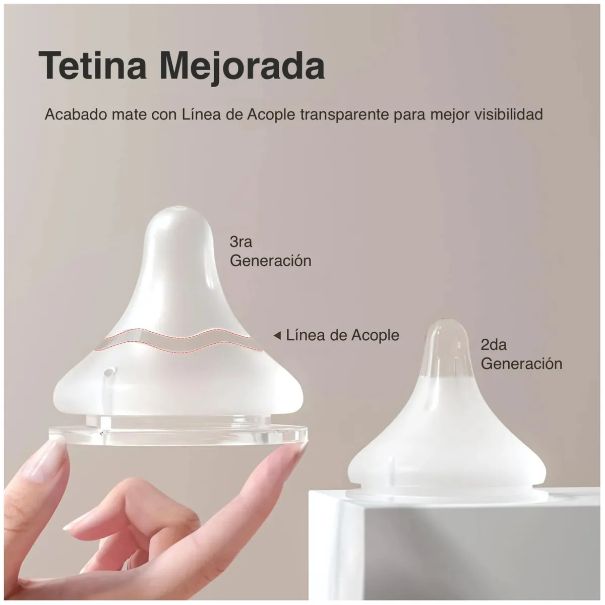 PIGEON - Tetina Boca Ancha SofTouch PIGEON LL 9 meses+, 2 Unidades