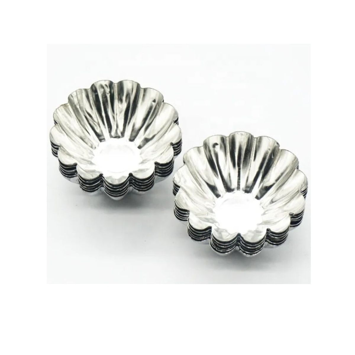 GENERICO - Pack X12 Molde Mini Tartaleta Tarta Moldes Aluminio 45cm Acero