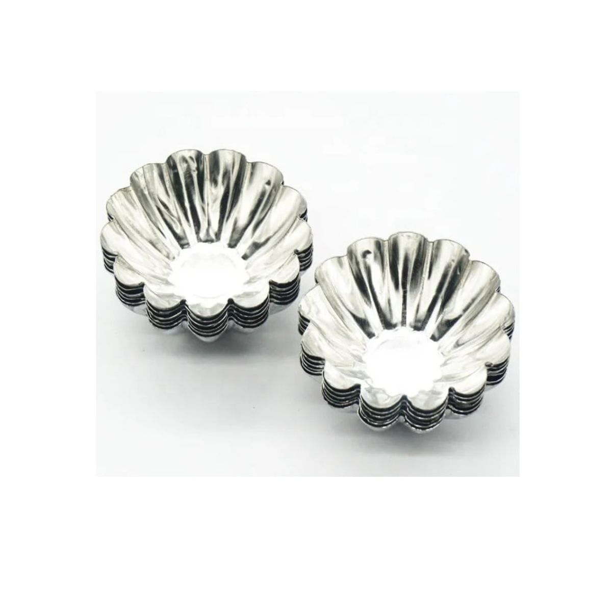 GENERICO - Pack X12 Molde Mini Tartaleta Tarta Moldes Aluminio 45cm Acero