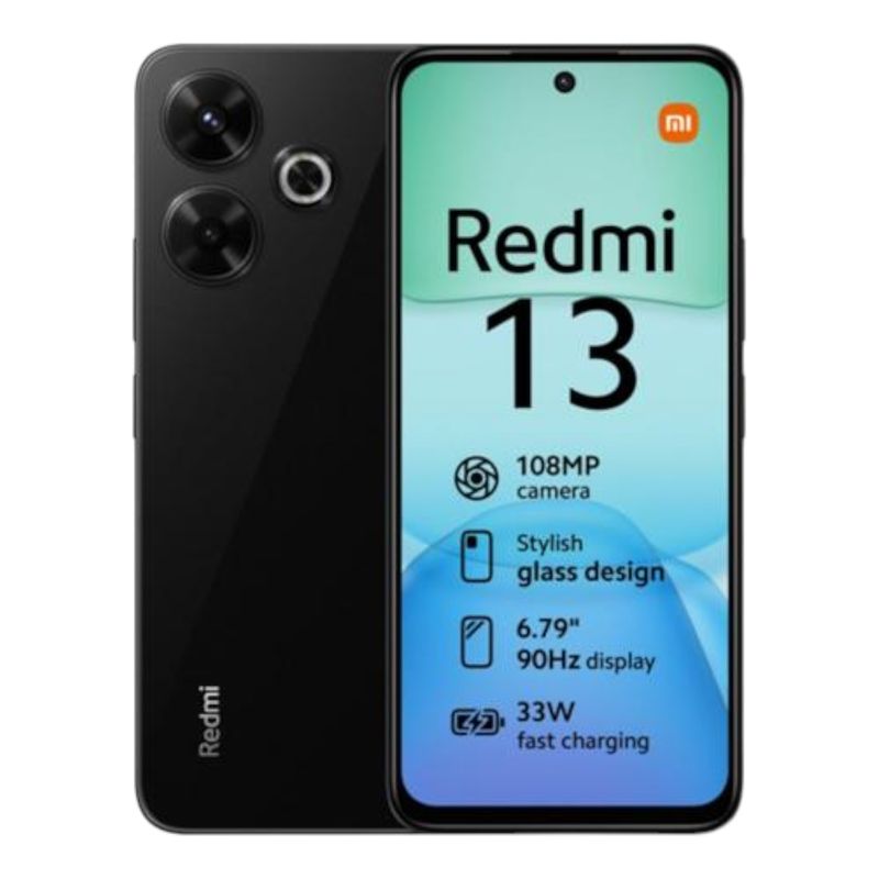 XIAOMI - Xiaomi Redmi 13 Dual Sim 256Gb Midnight Black 8Gb Ram