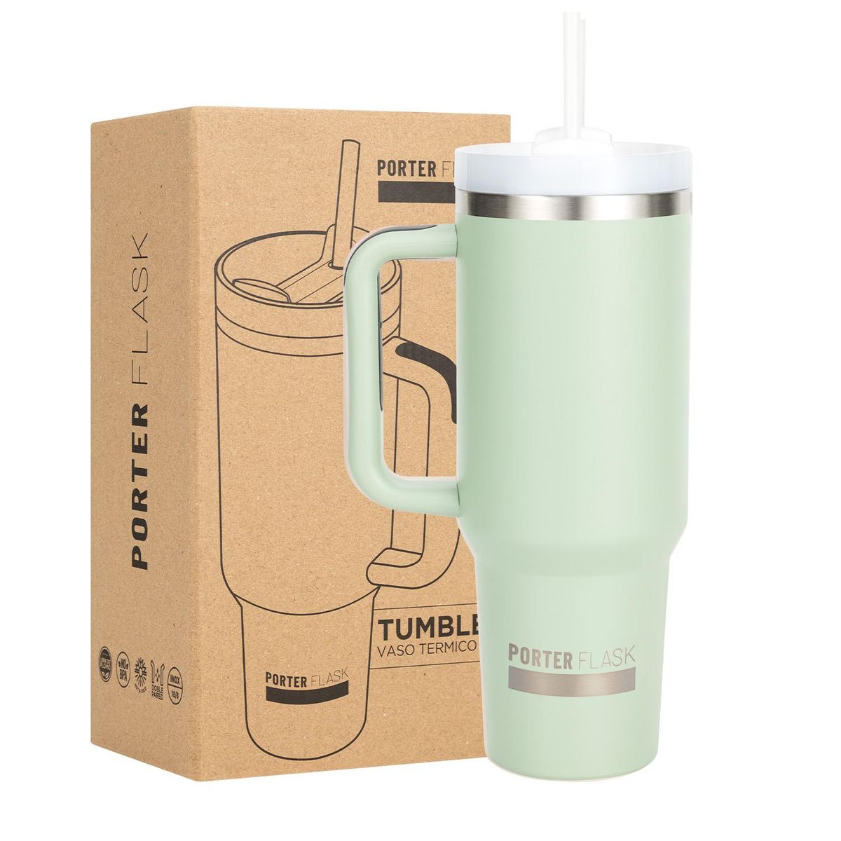 ONE2GO - Vaso Termico Mug 1,2L Inox Frio Calor - Verde