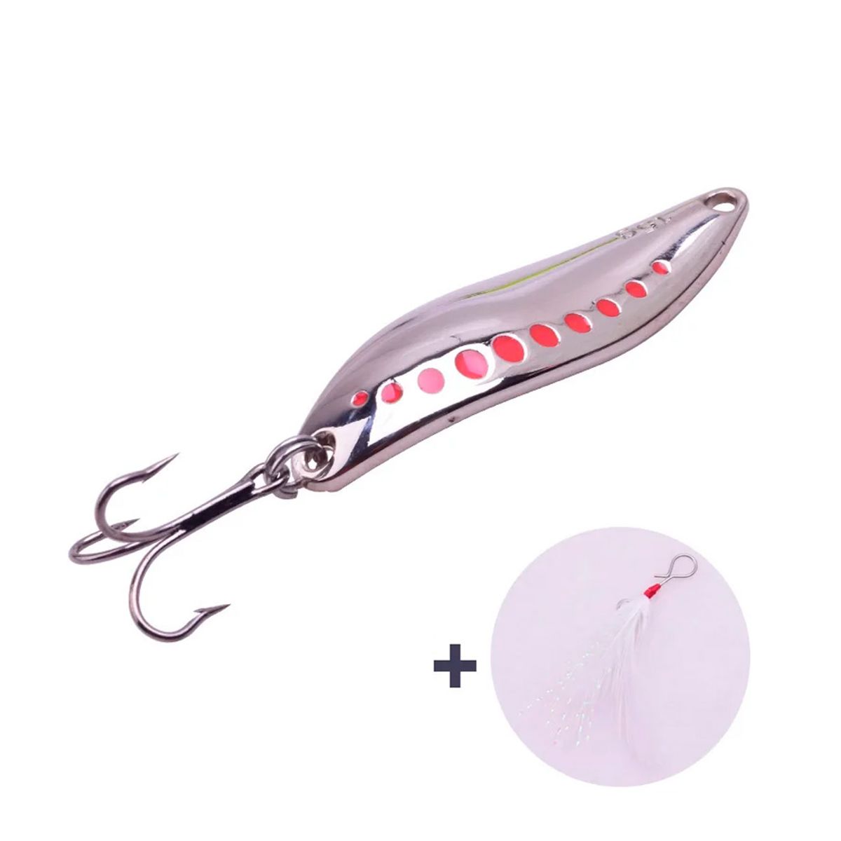 GENERICO - Chispa De Pesca Giratoria 15g + Plumilla Rios Y Mar