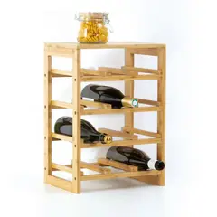 5FIVE - Rack de Vino de Bambú para 12 botellas