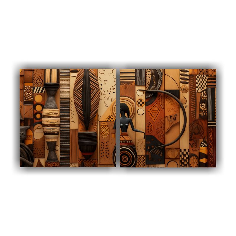 GENERICO - Pinturas Decorativas Abstractas Reinterpretación Alegre De  160x80cm