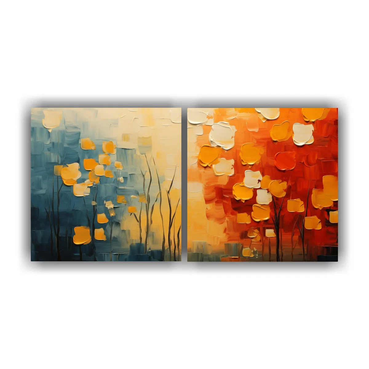 GENERICO - Pinturas Decorativas Abstractas Para Tema Artesanal De Bosqu 160x80cm