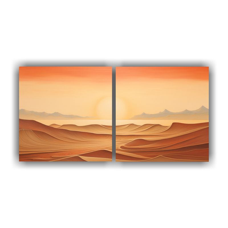 GENERICO - Puesta De Sol Costera En Tono Cálido 160x80cm