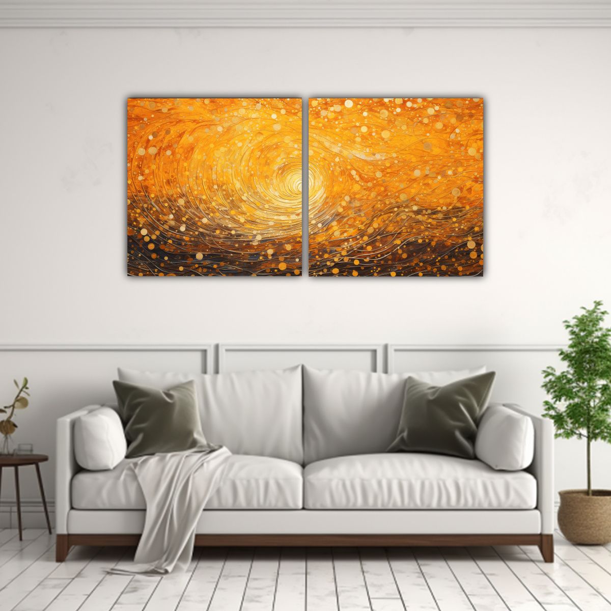 GENERICO - Pinturas Decorativas Al óleo Estilo Puntillismo Luminoso En 160x80cm