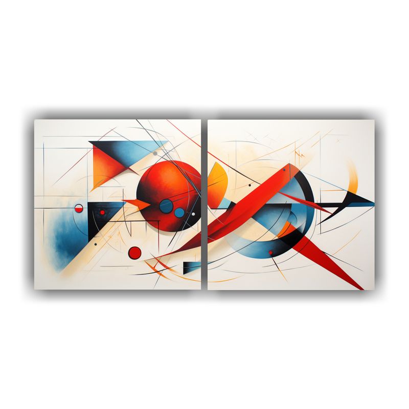 GENERICO - Cuadro Abstracto Amor Colores Tonos Gama Decoración 160x80cm