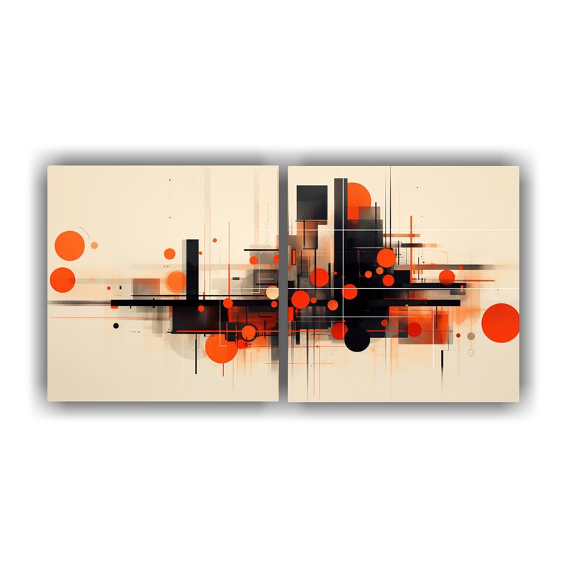GENERICO - Pinturas Abstractas Resolución Alta - Diseño Arquitectura  160x80cm