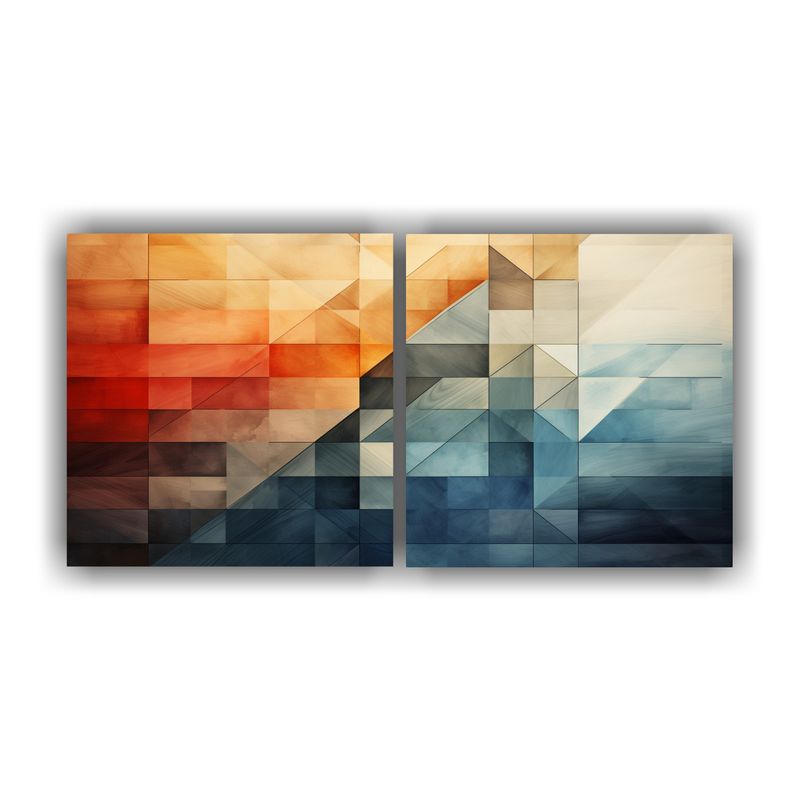 GENERICO - Pinturas Decorativas Abstrakt Con Acuarela Y Textura 160x80cm