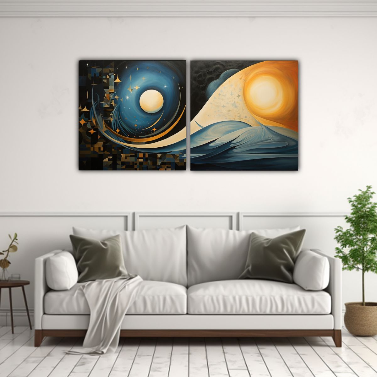 GENERICO - Cuadro Fotografía Composición Dinámica Armonía Abstracta 160x80cm