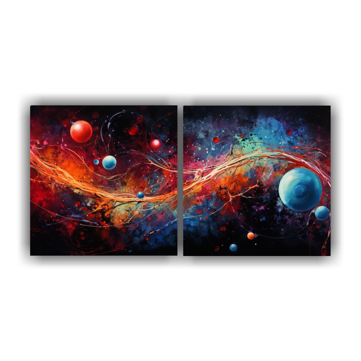 GENERICO - Pinturas Decorativas De Lienzo Surrealista De Concepto Cósm 160x80cm