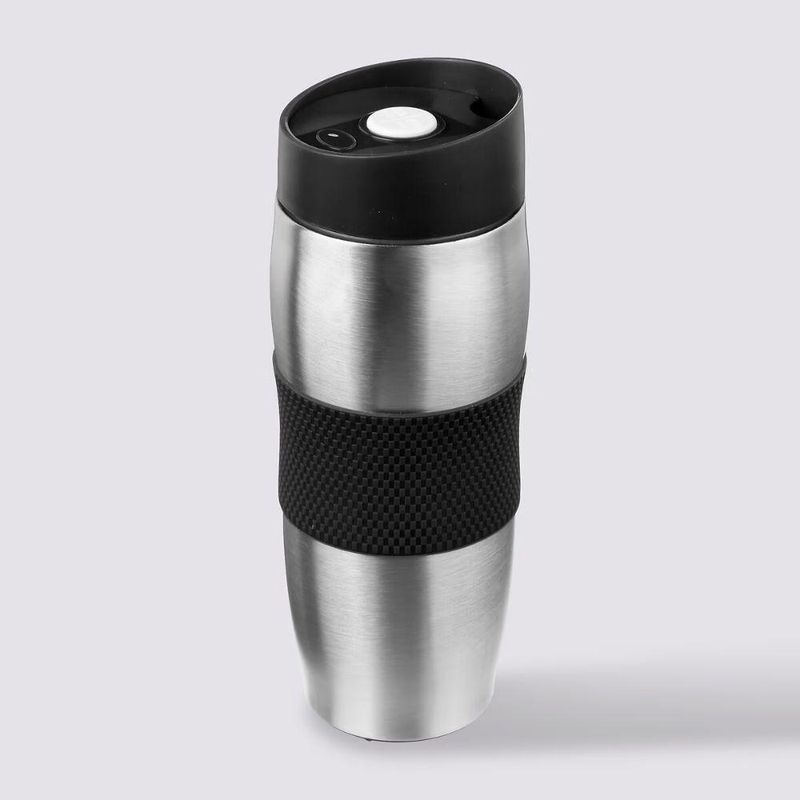 5FIVE - MUG DE CAFÉ 350 ML NEGRO - ACERO INOXIDABLE 5FIVE