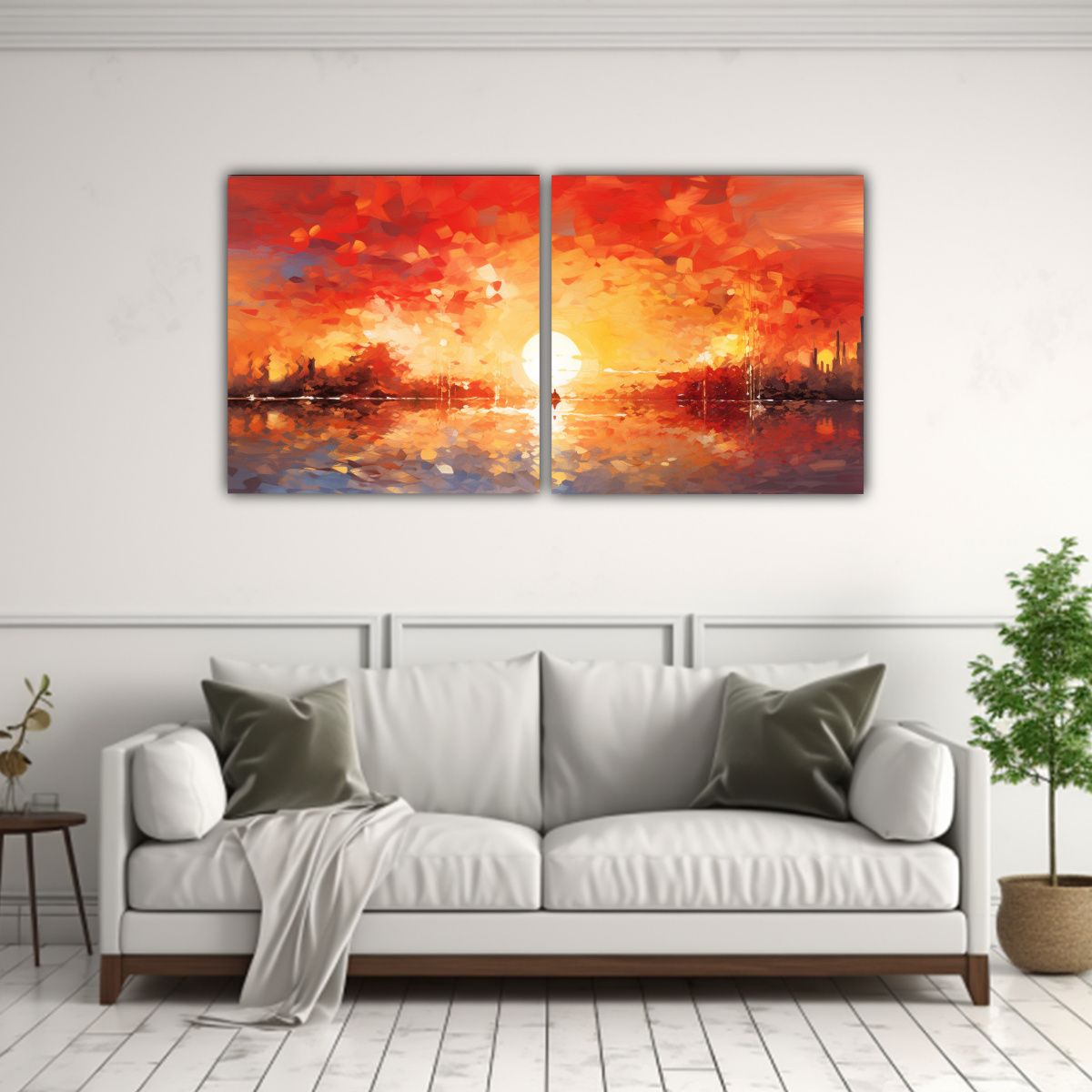 GENERICO - Pinturas Decorativas De Dos Artes: Fusión Abstracta Del Imp 160x80cm