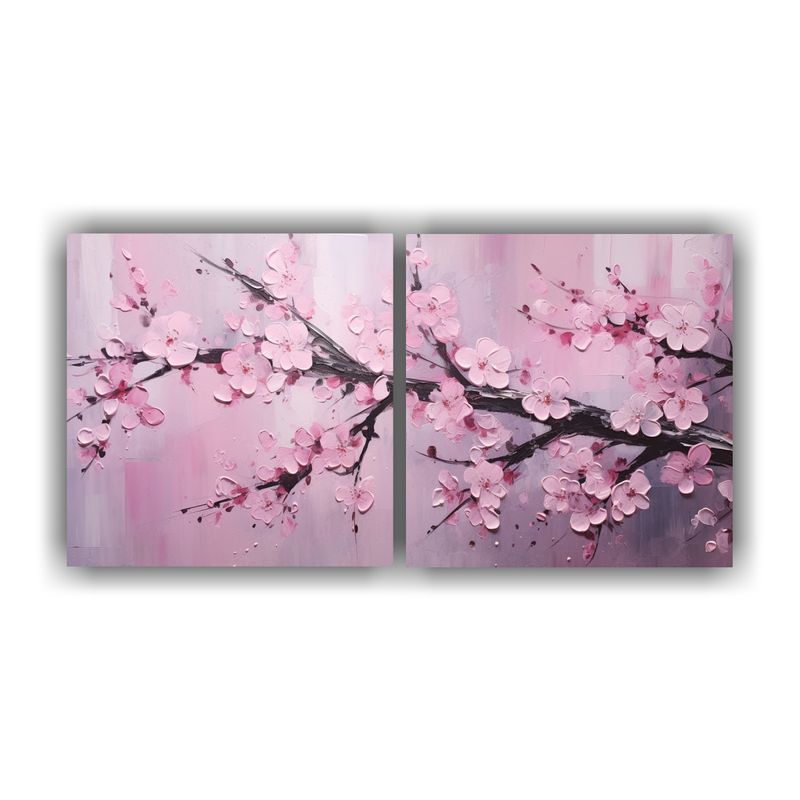 GENERICO - Pintura Abstracta De Belleza Natural En Lienzo, Flores De Ce 160x80cm