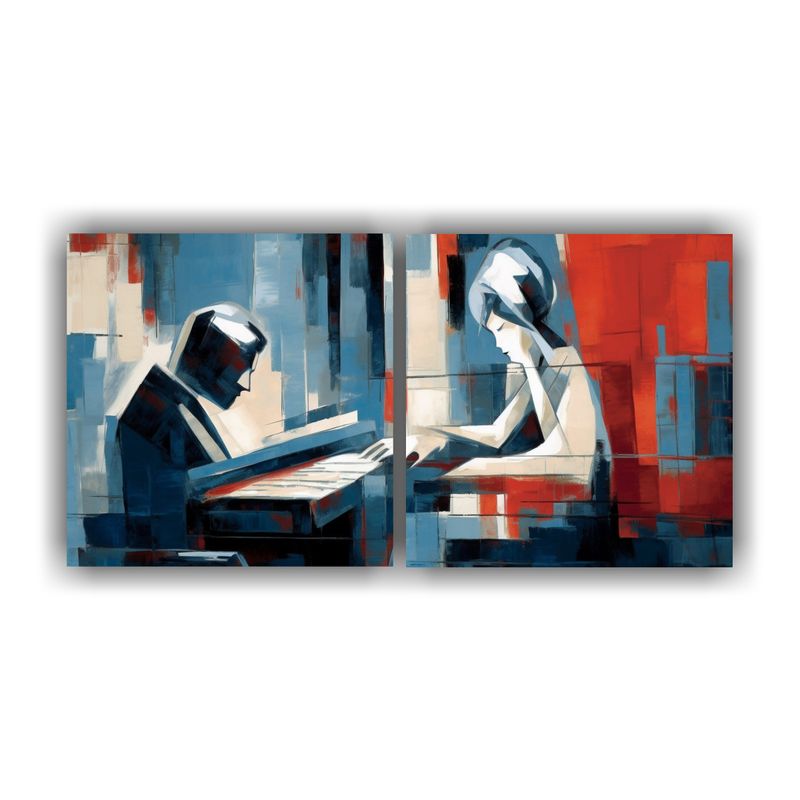 GENERICO - Set De Pinturas En Bastidor Creativas Impactantes: Hombre Y  160x80cm