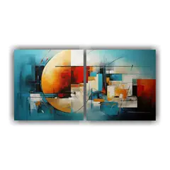 GENERICO - Cuadros Abstractos De Tela Para Decoración Creativa Feng Sh 40x20cm