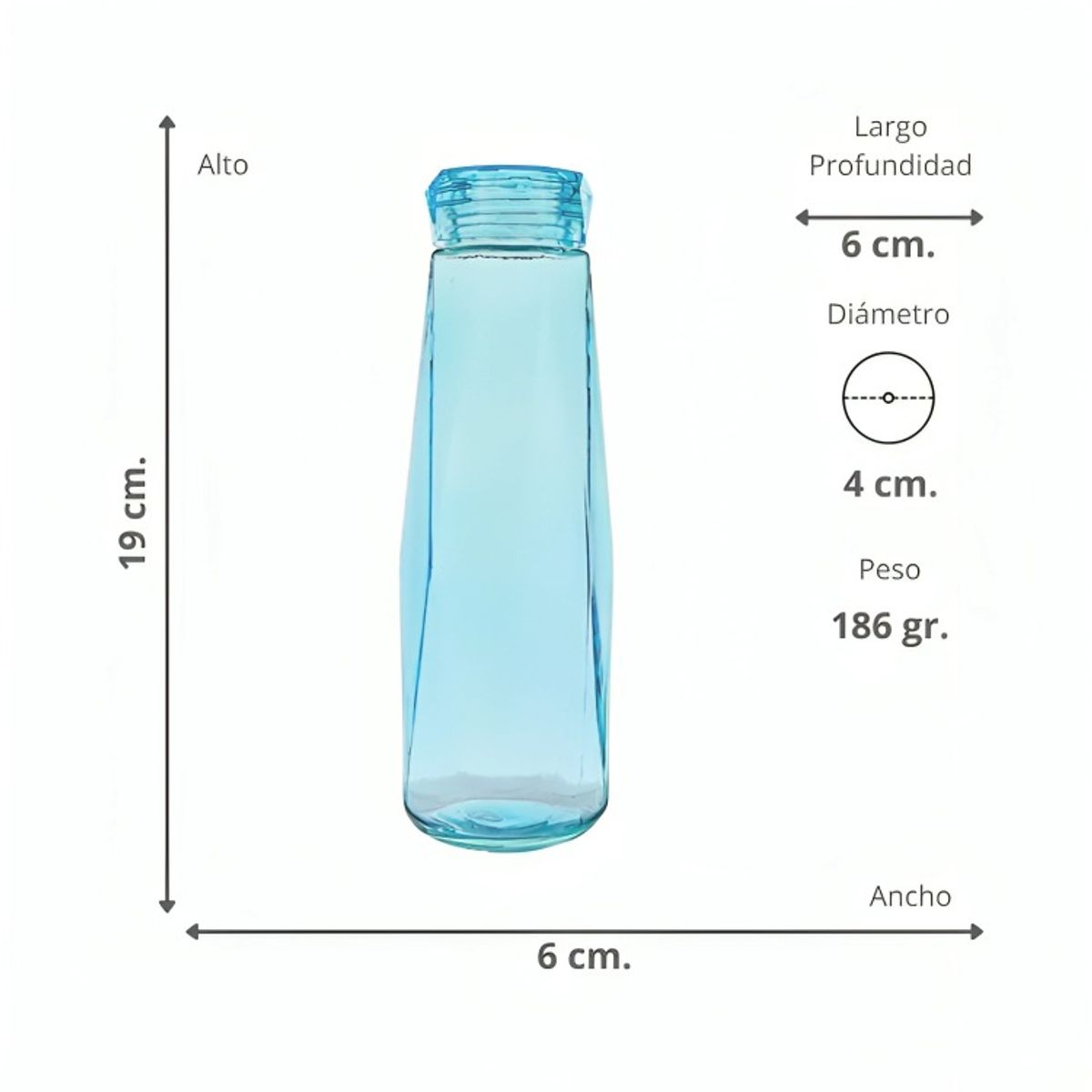 OEM - Botella Diamante Azul