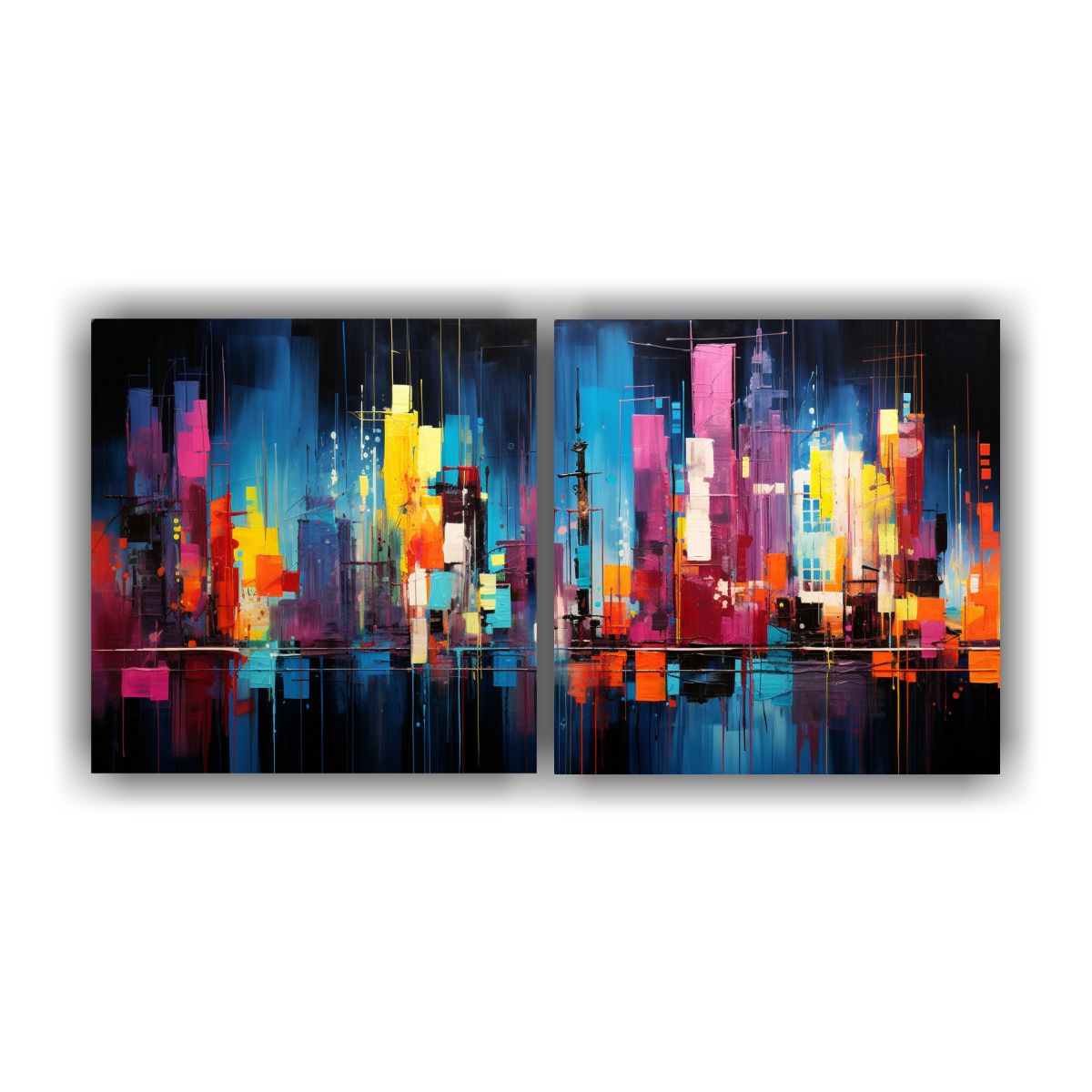 GENERICO - Cuadros Decorativos Juveniles Fusión Abstracta De Arte Pop  160x80cm