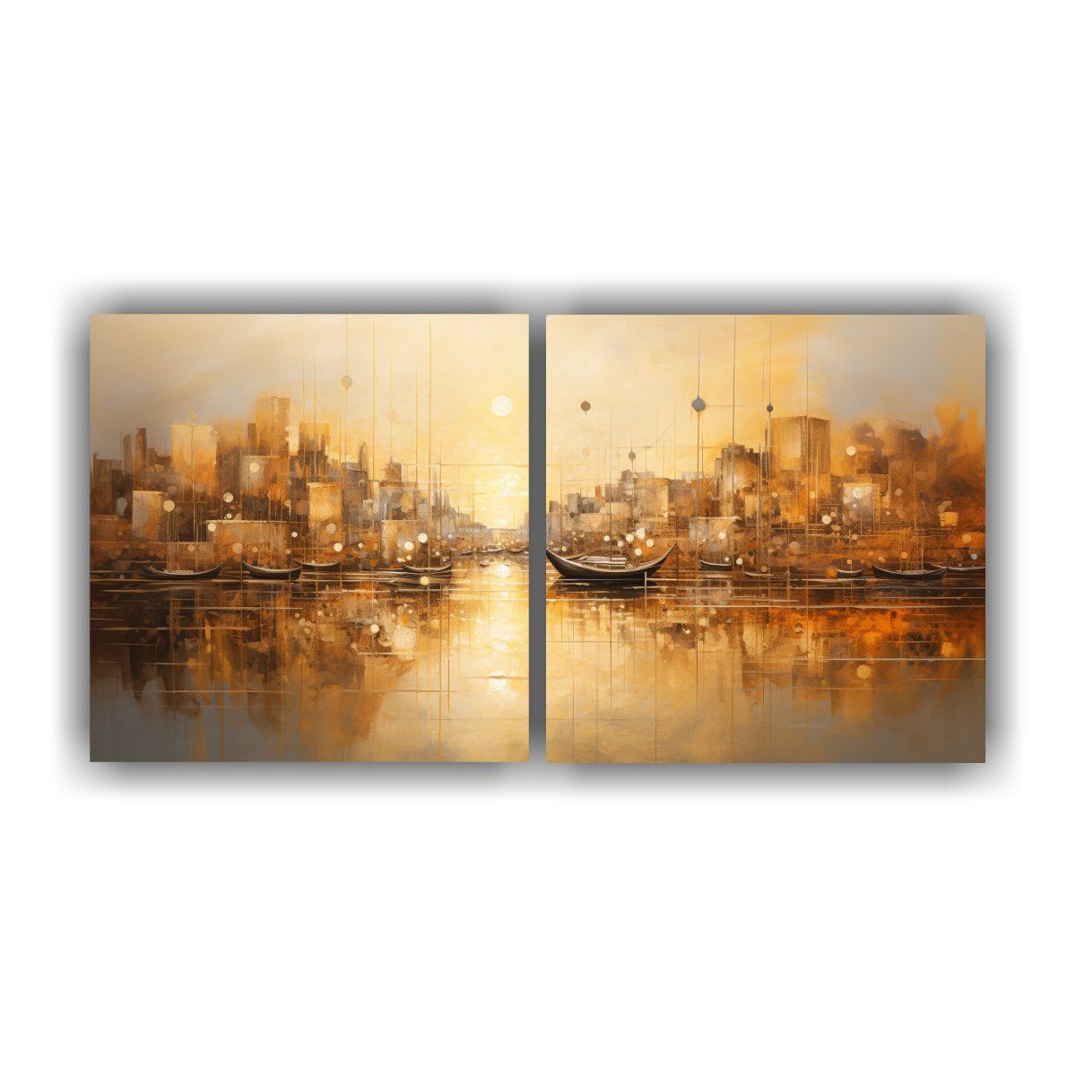 GENERICO - Pinturas Decorativas De Representación Abstracta De Un Puer 160x80cm